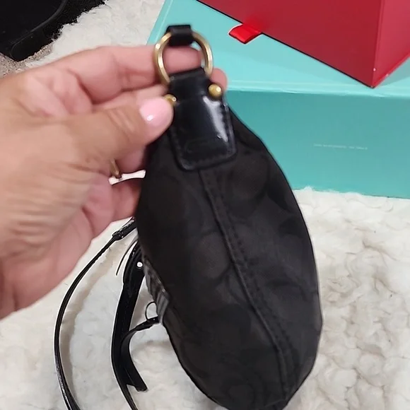 Coach Y2K Signature Mini Crossbody Swingpack Black Jacquard Bag - Picture 7 of 17